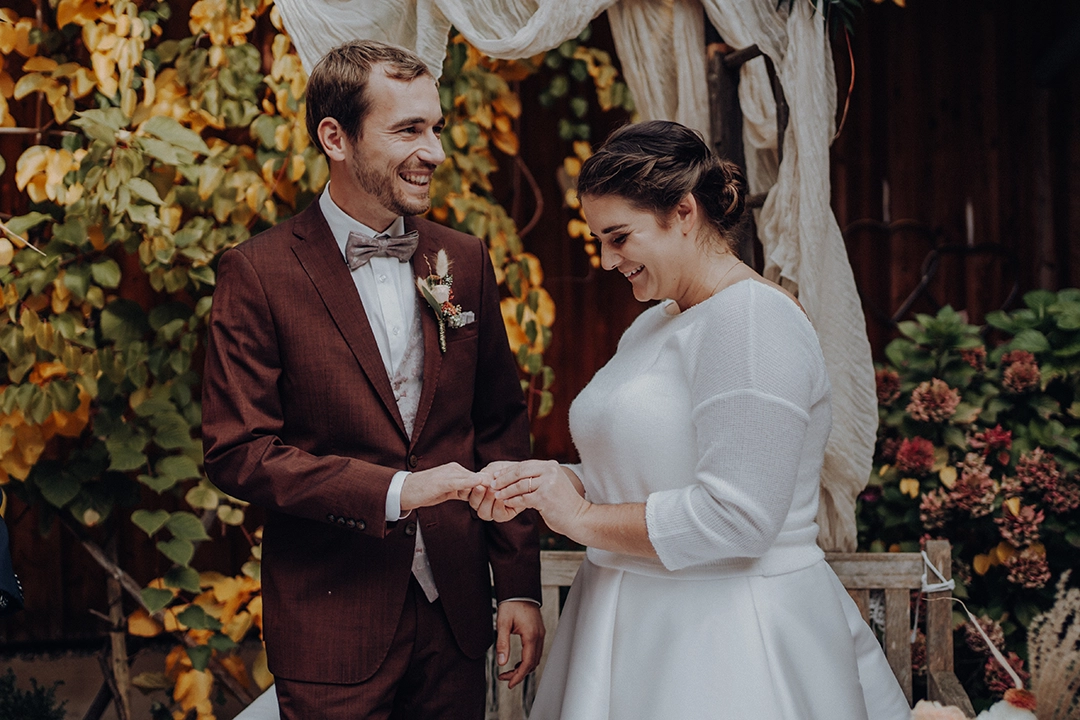 Brautpaar bei Hochzeit am Michlhof Laakirchen